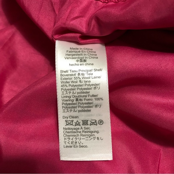 J Crew Factory Wool Houndstooth Mini Skirt Pink 12 - Picture 6 of 7